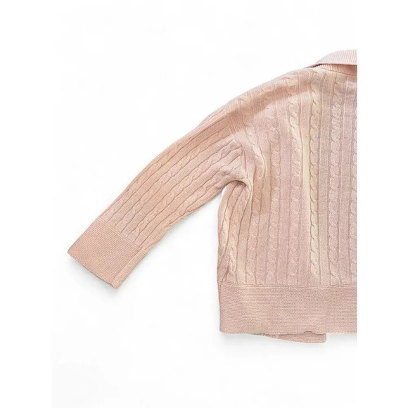 Ralph Lauren Women's Sweater Open Cardigan Size Medium Pink Silk/Cashmere - Picture 9 of 10